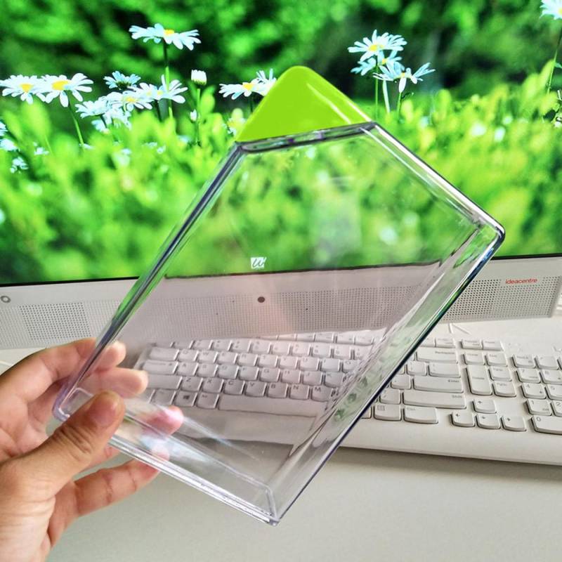 Wasserflasche, transparentes Buch, tragbares Papierpad, Wasserflasche, flacher Getränkekessel GN grün von Joom DACH