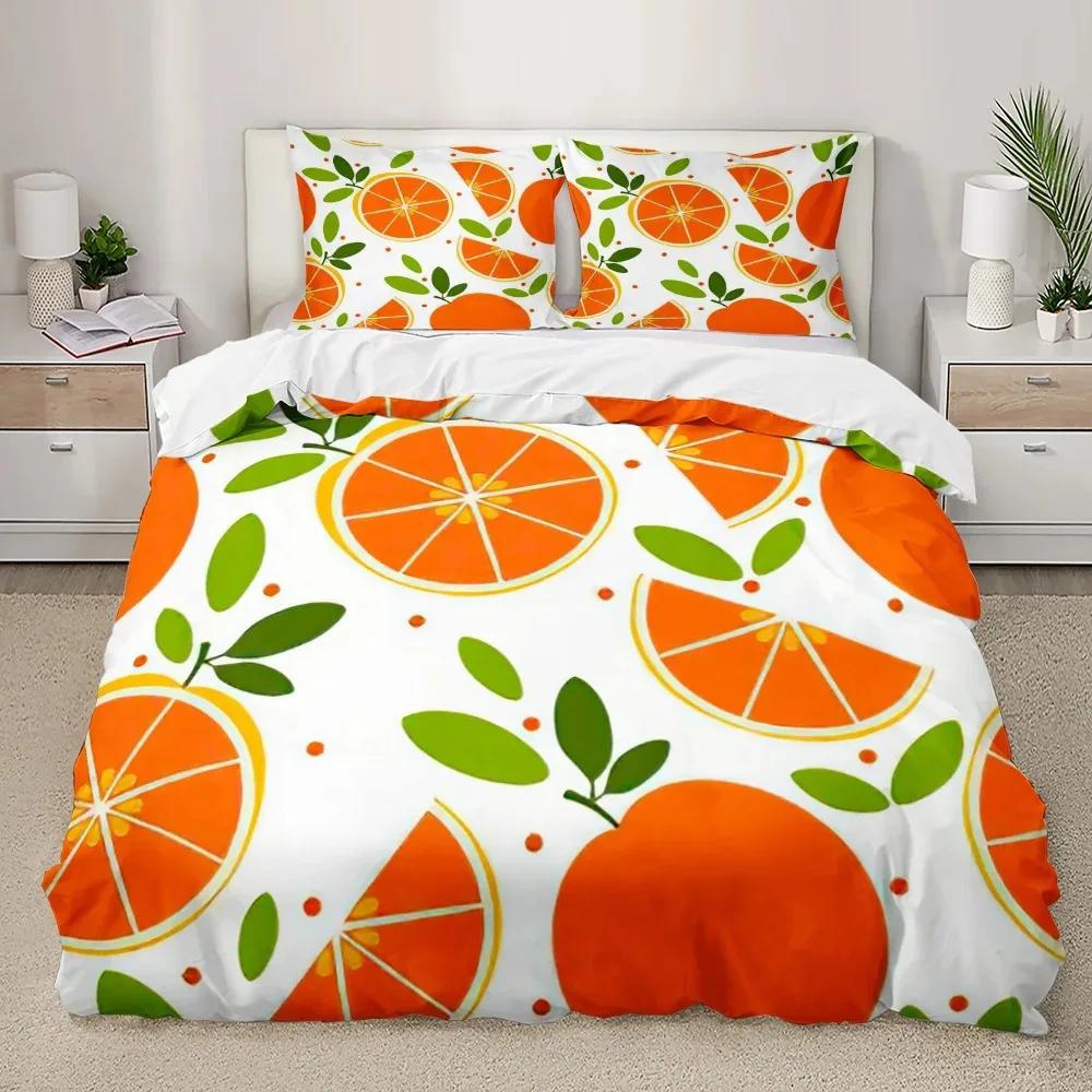 Wassermelone Bettbezug Set Frische Frucht Rosa Grün Stil Bettdeckenbezug für Jungen Mädchen Frauen Polyester Bettwäsche Set King Size EU single(135x200cm) von Joom DACH