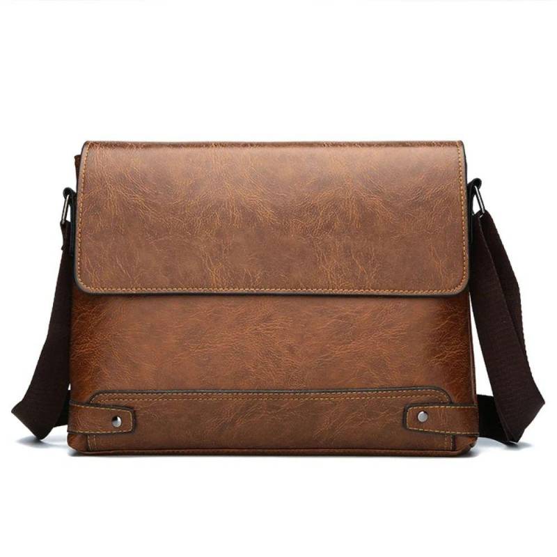 Wasserdichte Herren Business Aktentasche Retro Computertasche Neue Laptop Umhängetasche khaki von Joom DACH