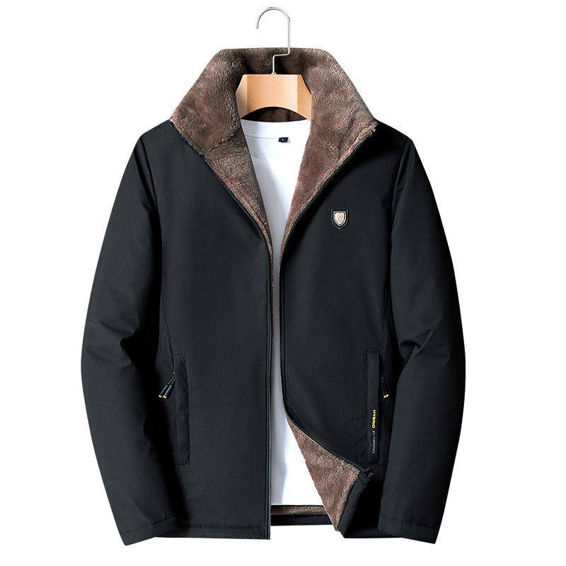 Wattierte Jacke Mittleren alters herren Wattierte Jacke mit Fleece und Dicker Vater der Winter Kleidung 8XL von Joom DACH