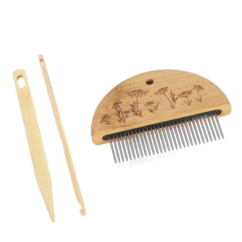 Webkamm Webstuhl Kamm Professioneller Holzwebkamm Nadel mit großem Öhr 4 mm Häkelnadel-Set zum Herstellen Webkamm Webstuhl Kamm Professioneller Holzwebkamm Nadel mit großem Öhr 4 mm Häkelnadel-Set zum Herstellen von Joom DACH