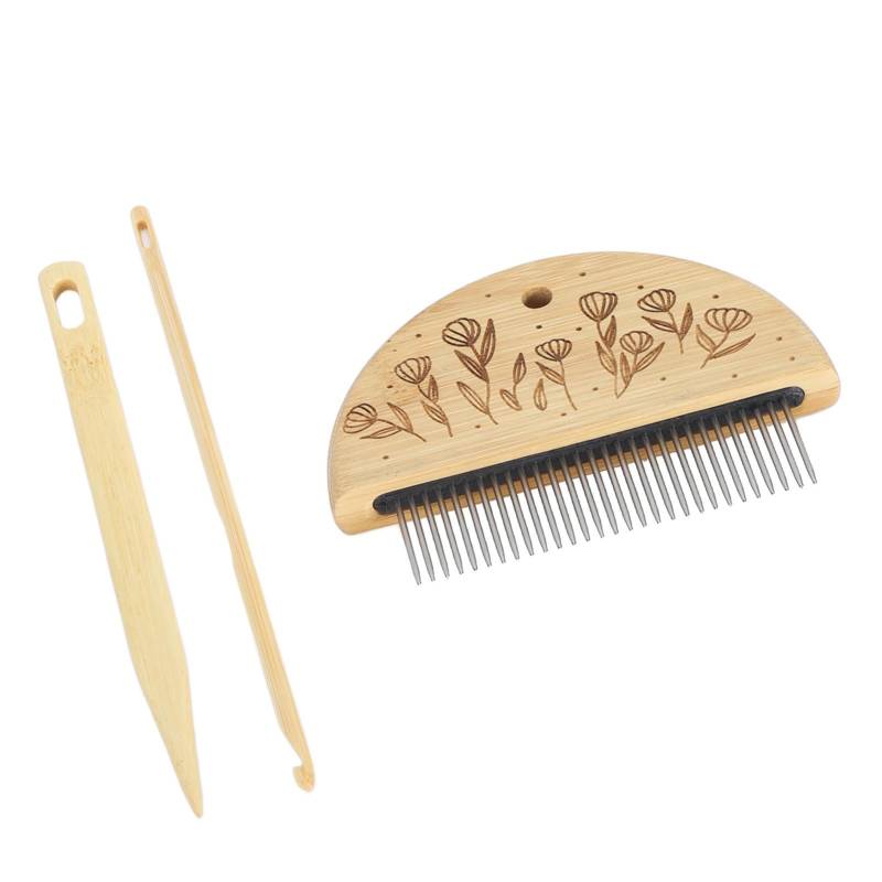 Webkamm Webstuhl Kamm Professioneller Holzwebkamm Nadel mit großem Öhr 4 mm Häkelnadel-Set zum Herstellen Webkamm Webstuhl Kamm Professioneller Holzwebkamm Nadel mit großem Öhr 4 mm Häkelnadel-Set zum Herstellen von Joom DACH