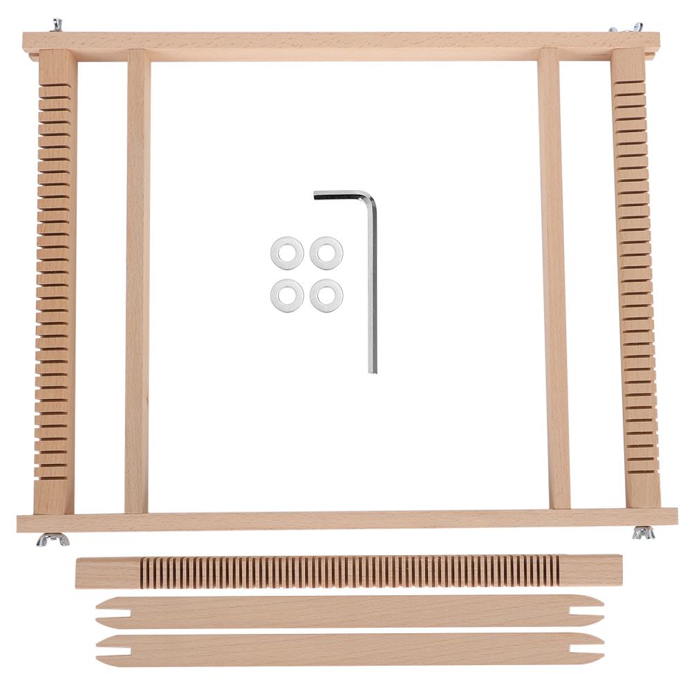 Webrahmen-Kit Buchenholz Kinder DIY Spielzeug Strickmaschine handgemachter Wandteppichweber von Joom DACH