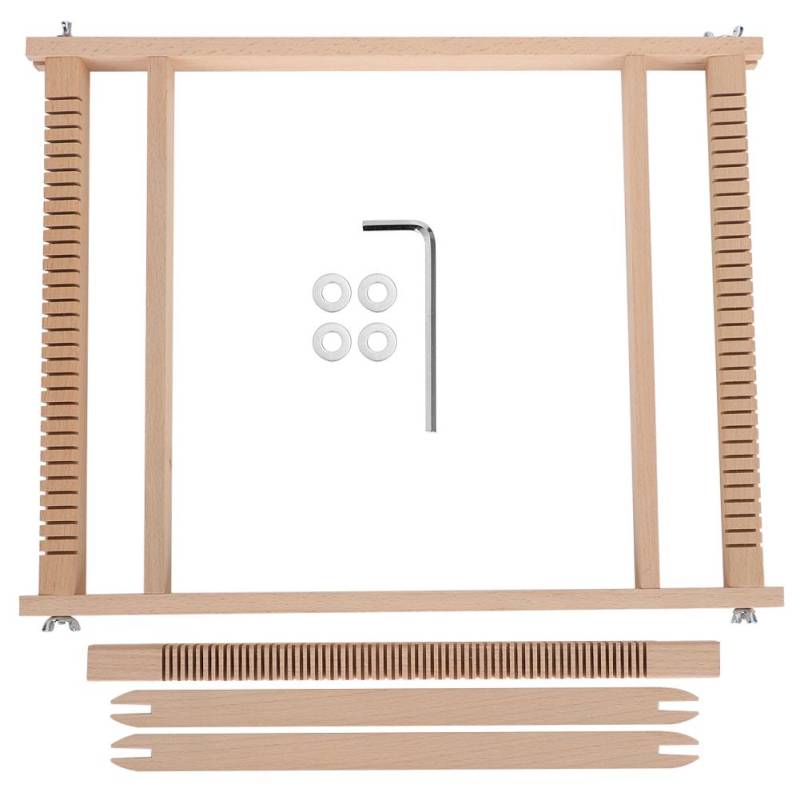 Webrahmen-Kit Buchenholz Kinder DIY Spielzeug Strickmaschine handgemachter Wandteppichweber von Joom DACH