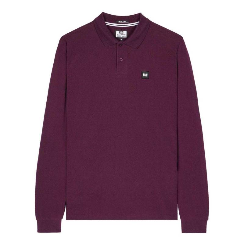 Weekend Offender Herren Würfel Abzeichen Langarm Poloshirt S rosa von Joom DACH