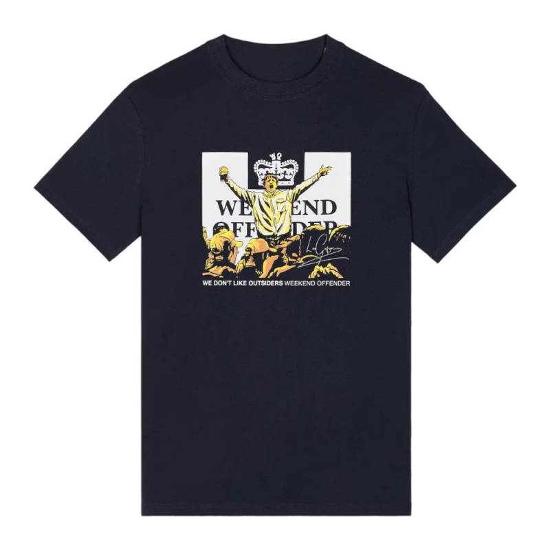 Weekend Offender Leo Gregory Grafikdruck T-Shirt Kurzarm Rundhalsausschnitt Baumwolle High-End Luxus ist für Männer und Frauen M von Joom DACH
