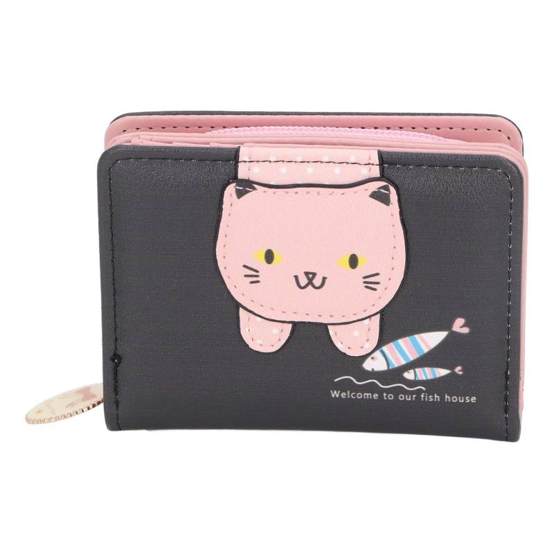 Weibliche koreanische Version kleine PU-Leder Geldbörse Student süße Tier ändern Tasche Reißverschluss faltbar von Joom DACH