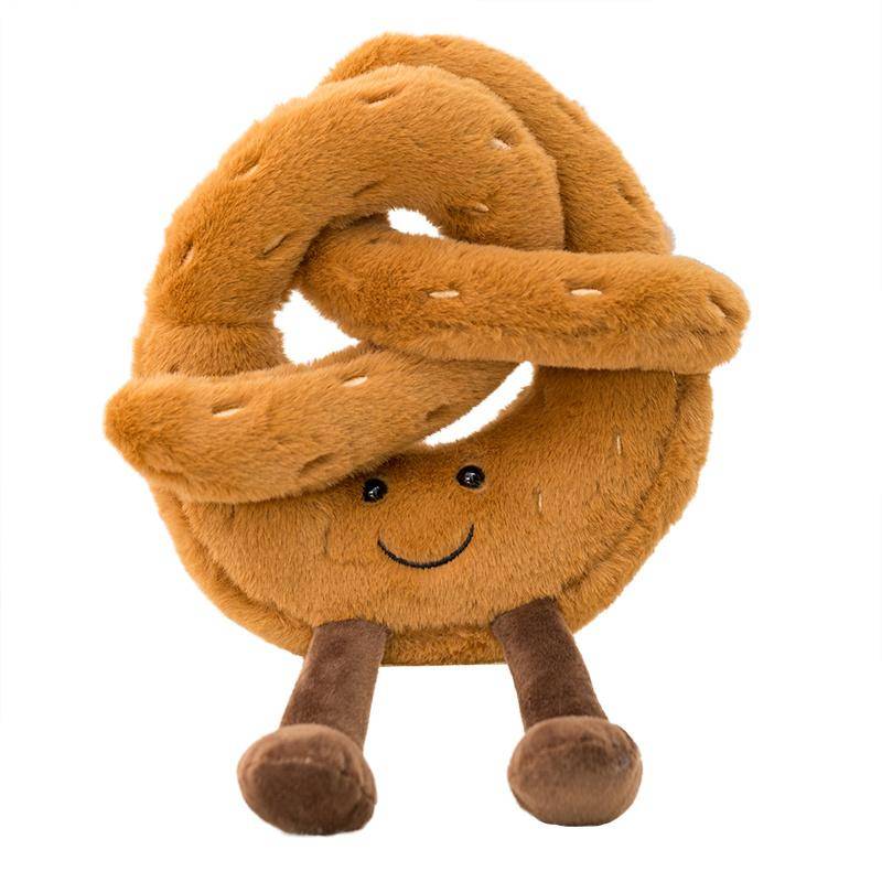 Weiche Cartoon Figur Brezel Crossant Toast Brot Puppe Plüsch Lebensmittel Spielzeug Gefüllte Baguette Pochieren Ei Dekor Puppe Für Mädchen Kind geburtstag von Joom DACH
