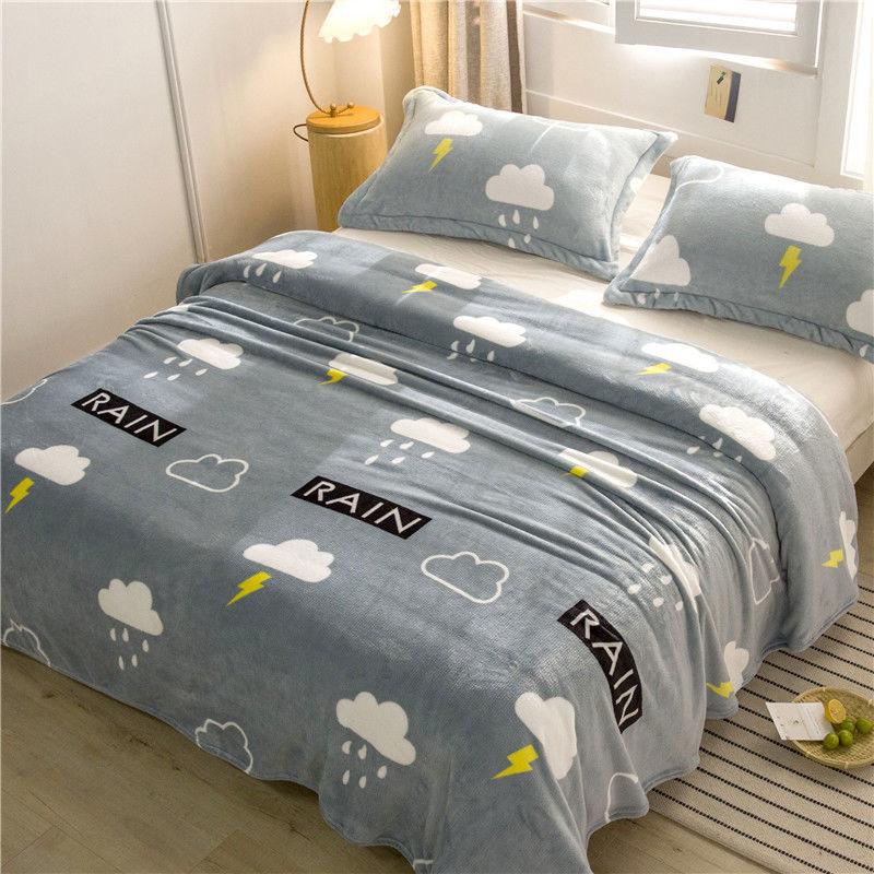 Weiche Laken Decken Dual-Use Warm halten dünne einlagige Decke Haushaltswaren einlagige dünne Plüschdecke Frühling und Herbst 150cm*200cm von Joom DACH