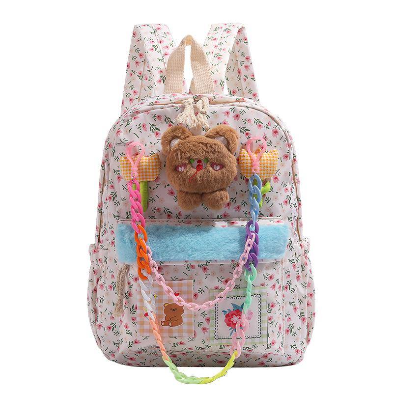 Weicher Niedlicher Rucksack Bär Campus Floraler Rucksack Schultasche Mädchen von Joom DACH