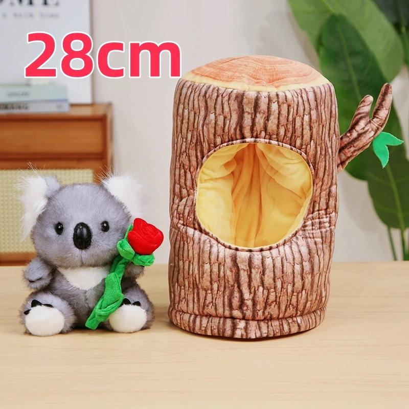 Weicher Realistischer Rosen-Koala mit Baum-Rucksack Plüschtier Umarmbare Stoffpuppen Plüsch Niedliches Kind Weihnachts-Geburtstagsgeschenk von Joom DACH