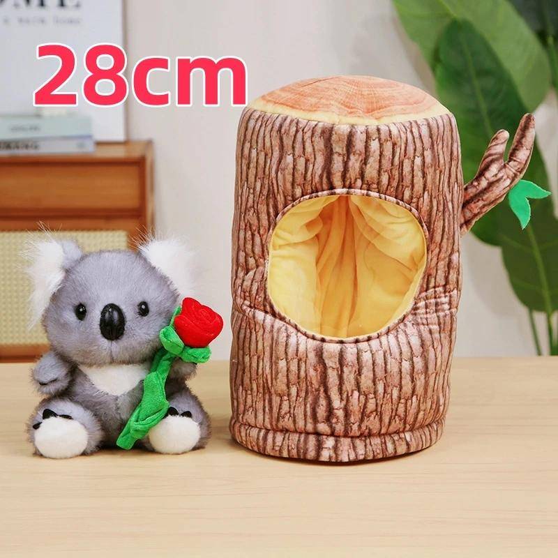Weicher Realistischer Rosen-Koala mit Baum-Rucksack Plüschtier Umarmbare Stoffpuppen Plüsch Niedliches Kind Weihnachts-Geburtstagsgeschenk von Joom DACH
