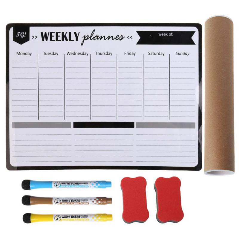 Weicher Tagesbotschaft Kühlschrankmagnet Magnetische Whiteboard-Planer Whiteboard Wochen- & Monatsplaner 30x40cm Weicher Tagesbotschaft Kühlschrankmagnet Magnetische Whiteboard-Planer Whiteboard Wochen- & Monatsplaner 30x40cm von Joom DACH