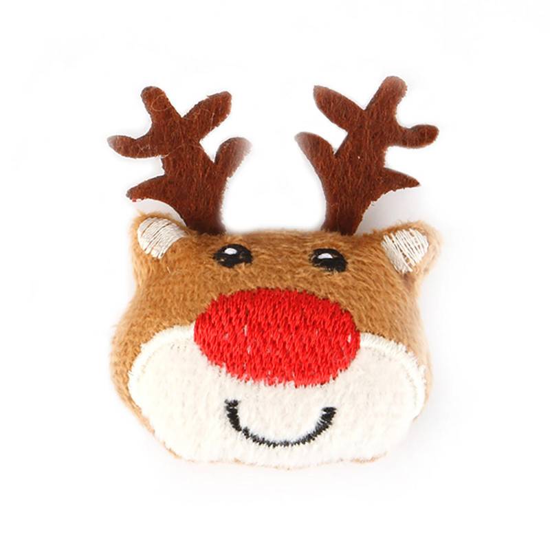 Weiches Plüschtier Weihnachtsthema Entzückend Feine Nähte Bissfest Stofftier für Haustiere Typ 3 von Joom DACH