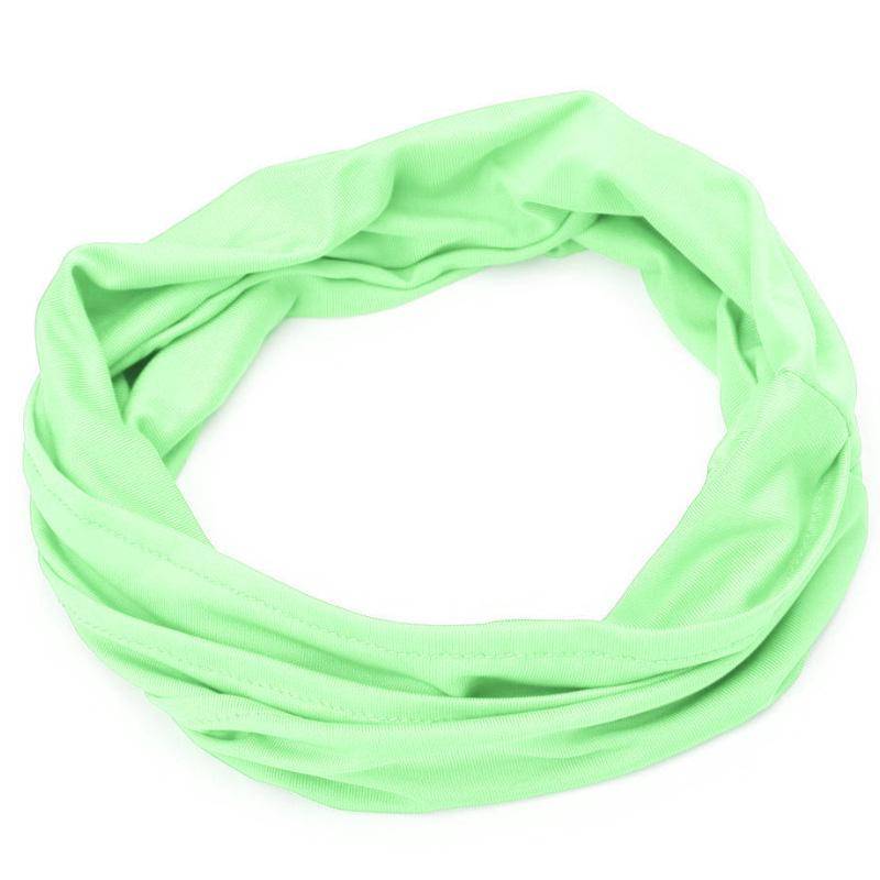 Weiches elastisches Stretch-Lauf-Haarband für Damen, breites Haarband, Kopfwickel, Yoga-Stirnband, Turban, LYD minze, grüne von Joom DACH