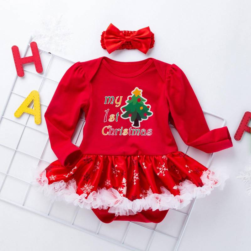 Weihnachten Baby Kleidung Langarm Strampler Kleid Baby Overall Strampler Baby Anzug 59 grün von Joom DACH