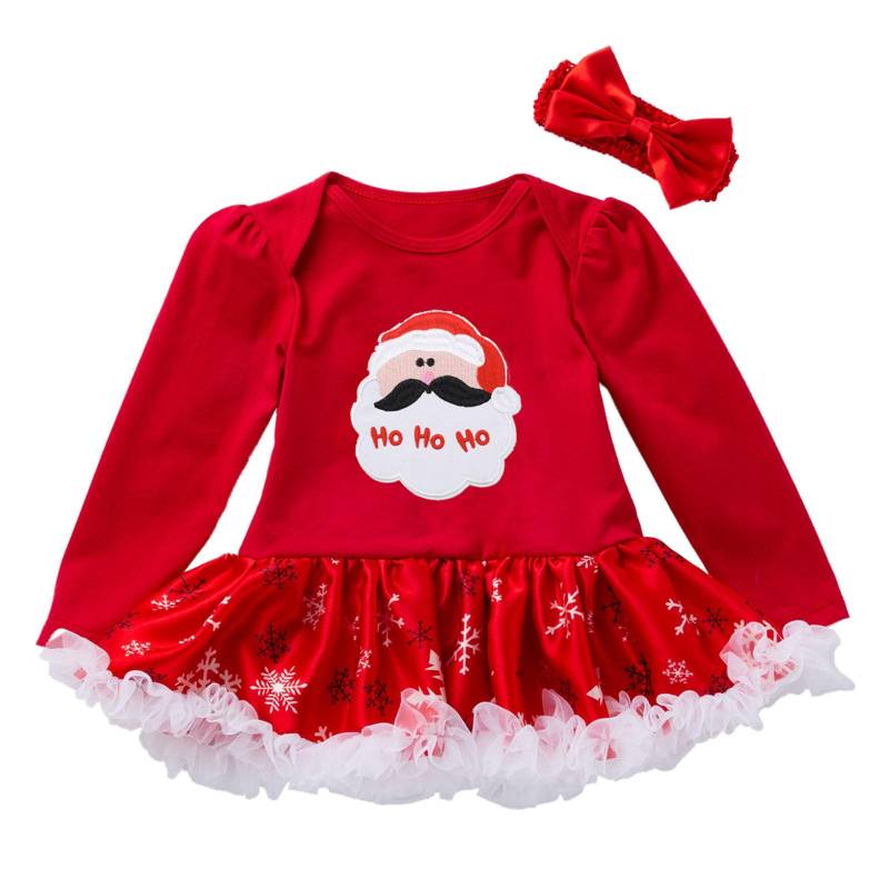 Weihnachten Baby Kleidung Langarm Strampler Kleid Baby Overall Strampler Baby Anzug 80 schwarz von Joom DACH