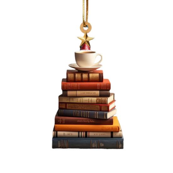 Weihnachten Baum Anhänger Acryl Baum Form Buch Gurke Ornament Weihnachten Baum Hängen von Joom DACH