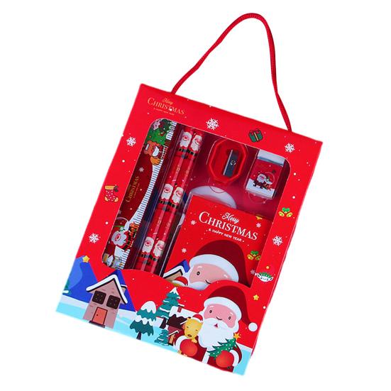 Weihnachten Briefpapier Set Cartoon Weihnachten Muster Bleistift Spitzer Radiergummis Bleistifte Kawaii Schule Schreibwaren rot von Joom DACH
