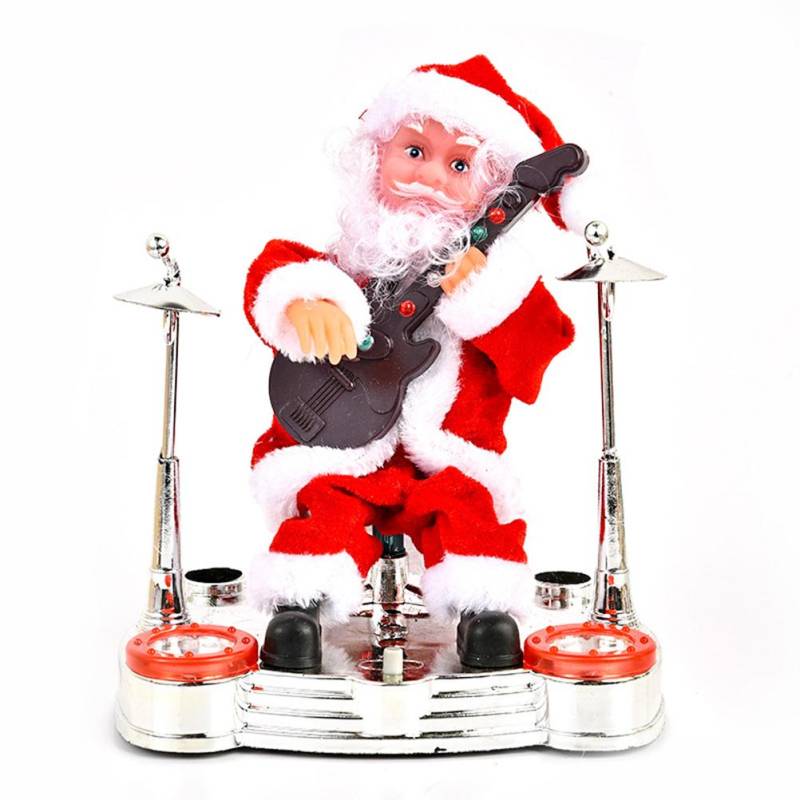 Weihnachten Elektrische Musik Weihnachtsmann Puppe Spielendes Ornament Für Weihnachtsdekorationen für Kinder von Joom DACH