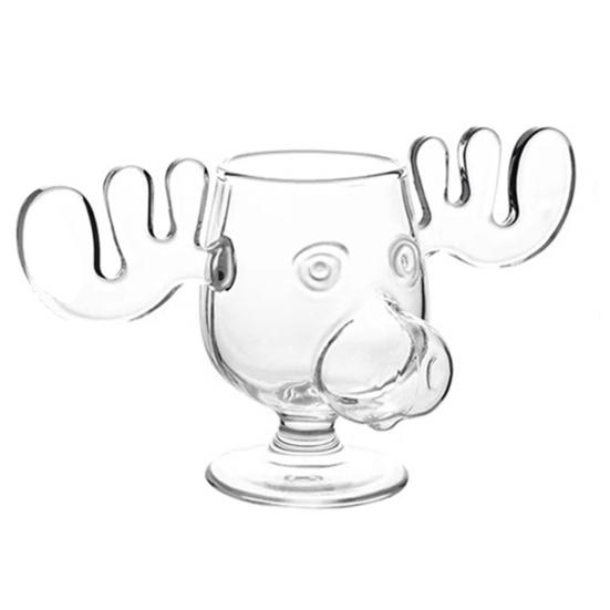 Weihnachten Hirsch Becher 240ml Klar Glas Elch-Förmigen Tasse Weihnachten Urlaub Film Kaffee von Joom DACH