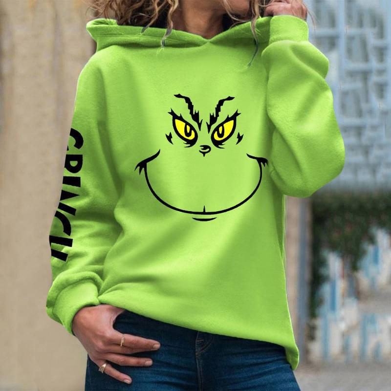 Weihnachten Kapuzen Sweatshirts Für Frauen Casual Langarm Pullover Sweatshirt Herbst Winter Kleidung XXL armee grüne von Joom DACH