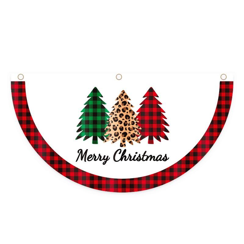 Weihnachten Outdoor Polyester fächerförmige Flagge Weihnachtsdekoration für Zuhause Cristmas Drop Ornament 2024 Weihnachten Navidad Geschenk Neujahr 2025 C von Joom DACH