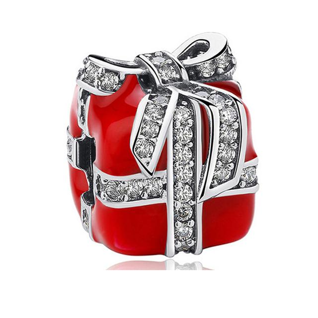 Weihnachten S925 Sterling Silber Charms Anhänger Europäischen Bead Fit Original Charms Armband Kette Mädchen Frauen Schmuck Geschenk von Joom DACH