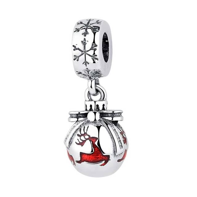 Weihnachten S925 Sterling Silber Charms Anhänger Europäischen Bead Fit Original Charms Armband Kette Mädchen Frauen Schmuck Geschenk von Joom DACH