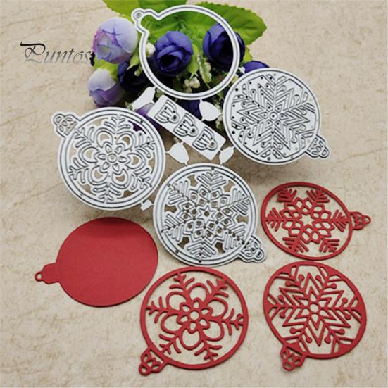 Weihnachten Schneeflocke Ball Schneiden Stirbt DIY Scrapbook Papier Karten Machen Decor silber von Joom DACH