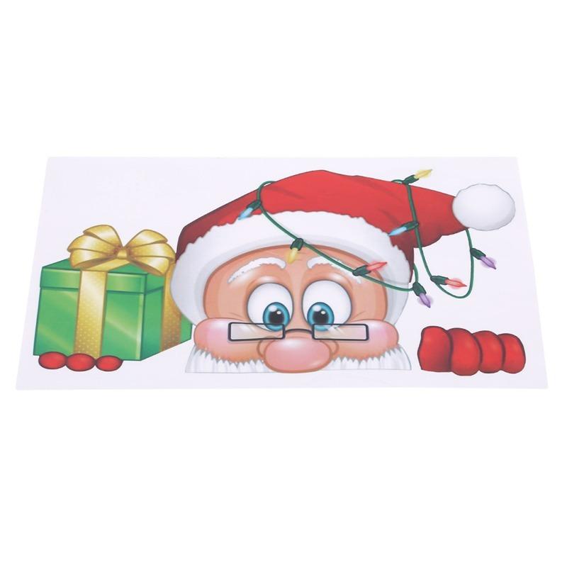 Weihnachten Schneeflocke Fenster Adsorption Glas Aufkleber Weihnachten Aufkleber Dekoration Urlaub Schneeflocke Weihnachtsmann Rentier Party Aufkleber von Joom DACH