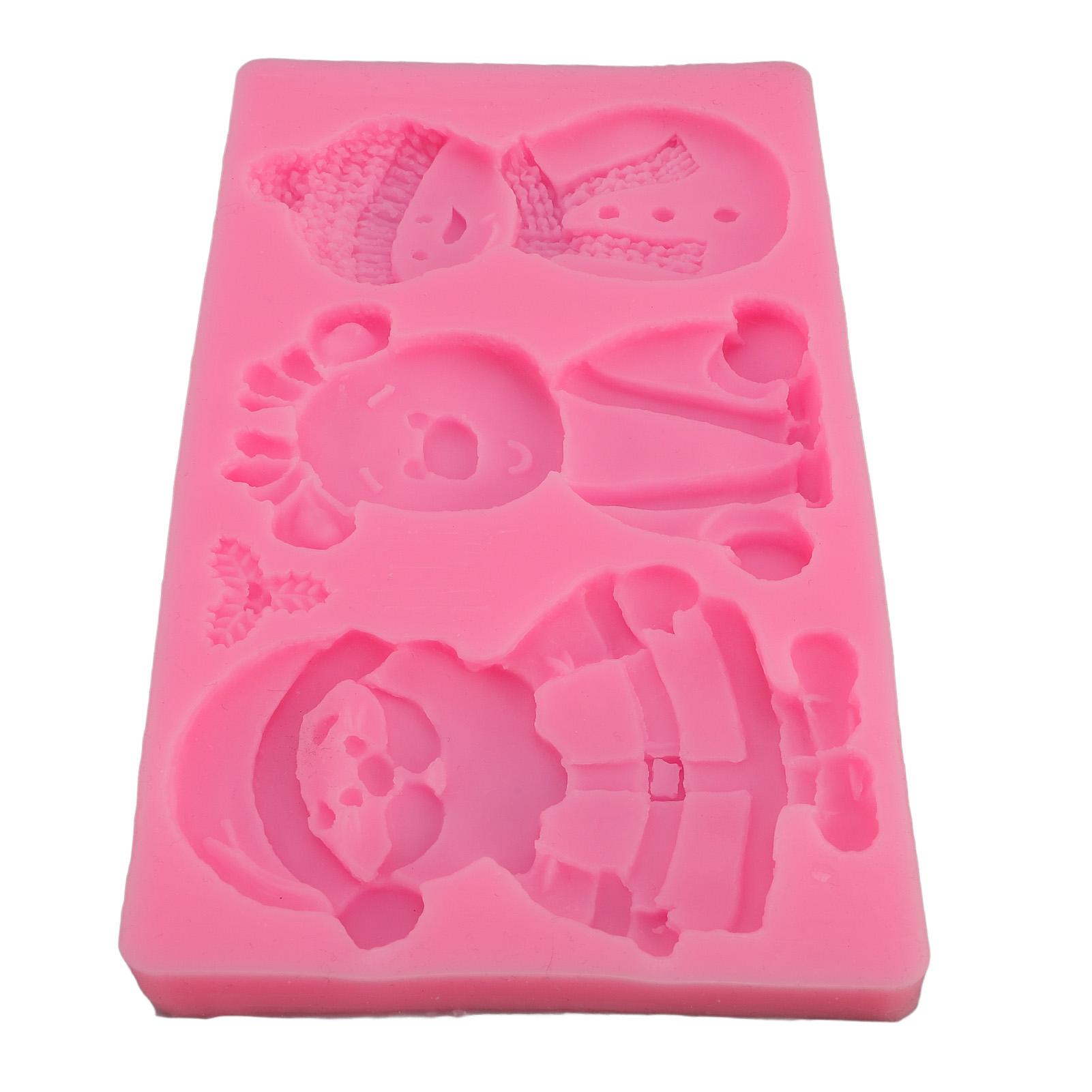 Weihnachten Silikonform Rentier Schneemann Nikolaus Form Antihaft Wiederverwendbar Weihnachten Backform für von Joom DACH