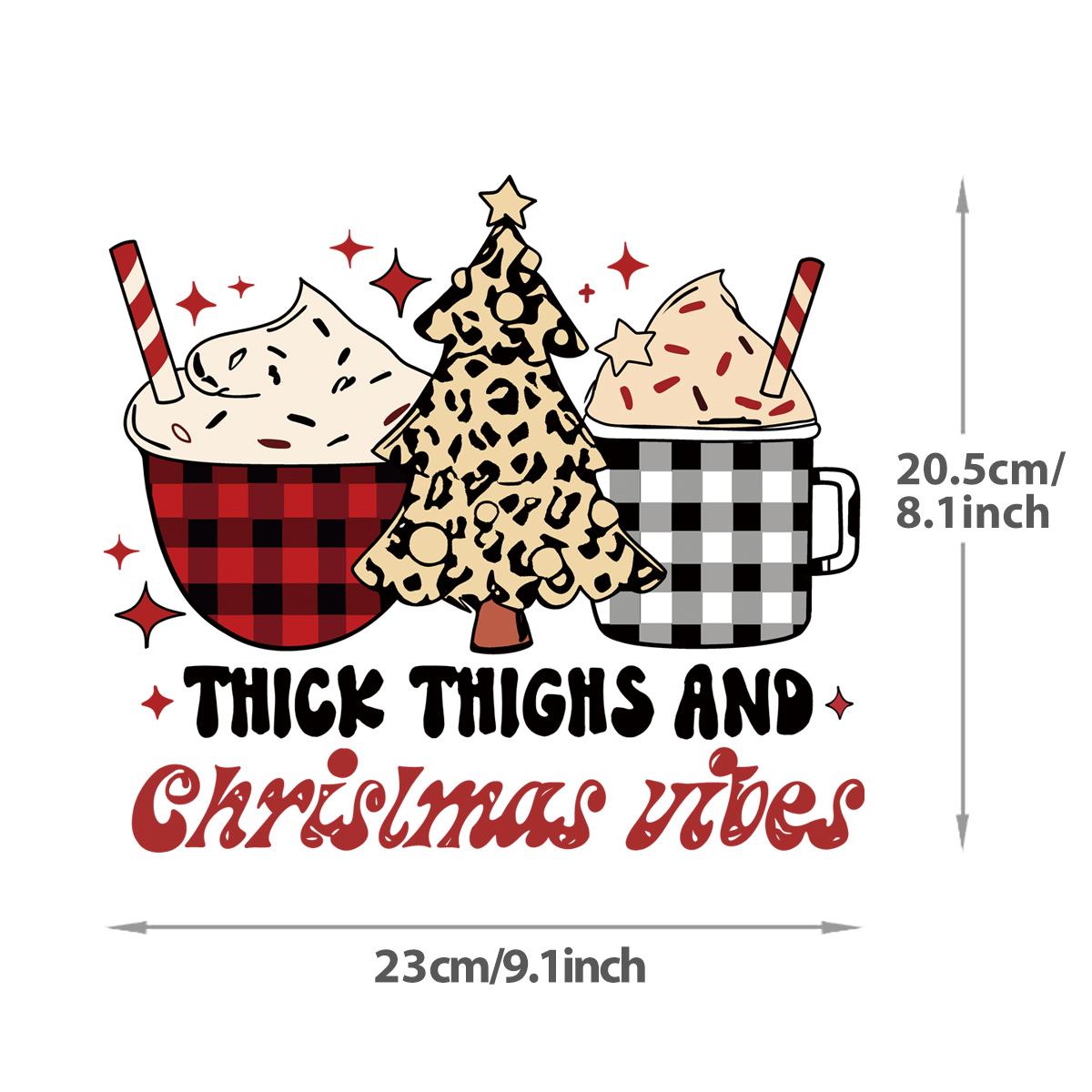 Weihnachten Thermopresse Aufkleber Aufkleber Weihnachtsmann Schneemann Kleidung Aufkleber Wärmeübertragung Diy Parches Ropa Hoodies Winter Patch von Joom DACH