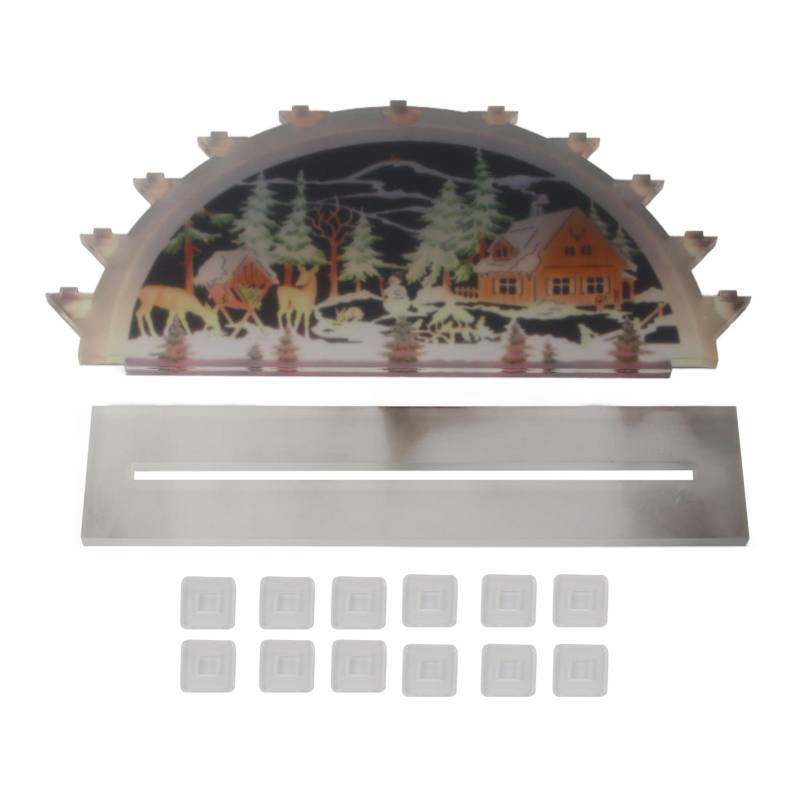 Weihnachten Weihnachtsmann Acryl Beleuchtet LED Kerzenbrücke Ornament Innen Weihnachtsdekoration Batterie von Joom DACH