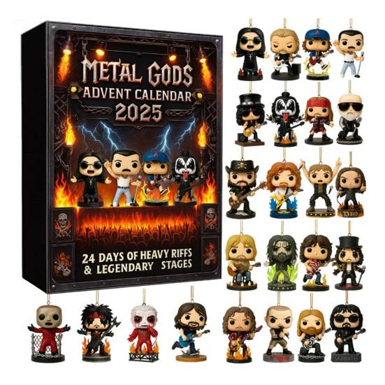 Weihnachts-Adventskalender 24 Tage Countdown-Kalender mit 24 Acryl-Sammel-Cartoonfiguren Überraschungsgeschenke für Kinder Erwachsene A von Joom DACH