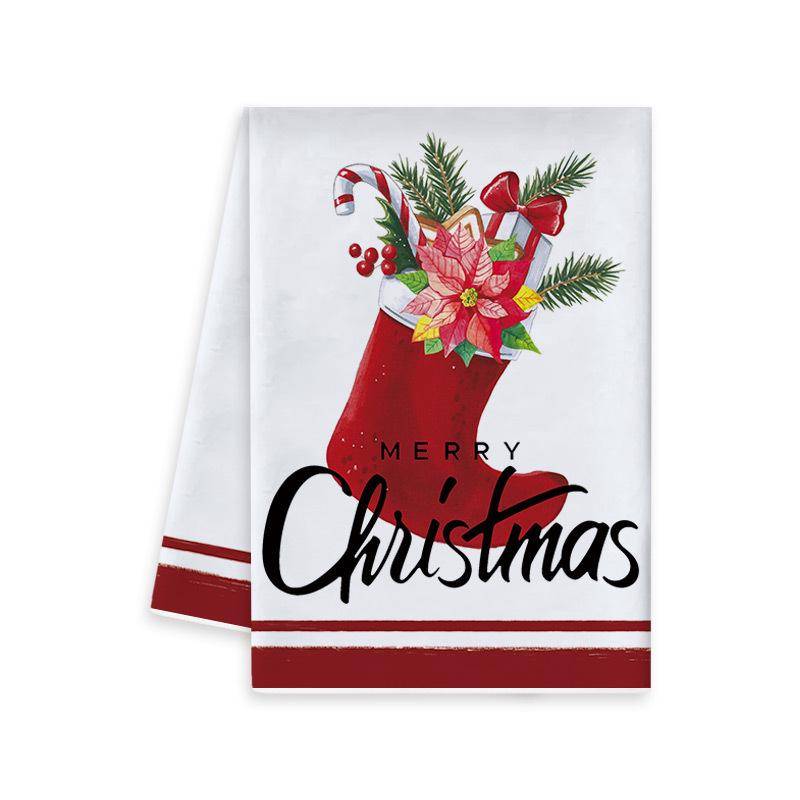 Weihnachts-Cartoon-Druck Geschirrtuch & Handtuch 40x60 cm von Joom DACH