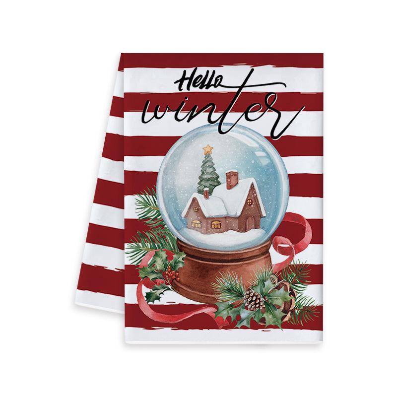 Weihnachts-Cartoon-Druck Geschirrtuch & Handtuch 40x60 cm von Joom DACH