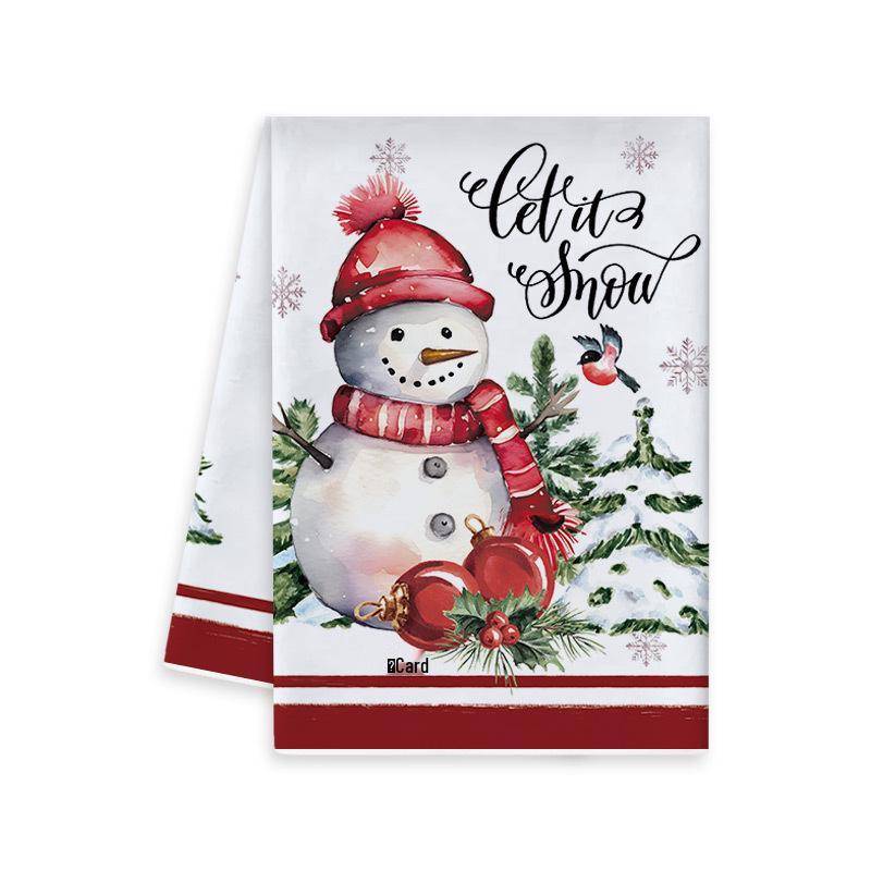 Weihnachts-Cartoon-Druck Geschirrtuch & Handtuch 45x66 cm von Joom DACH