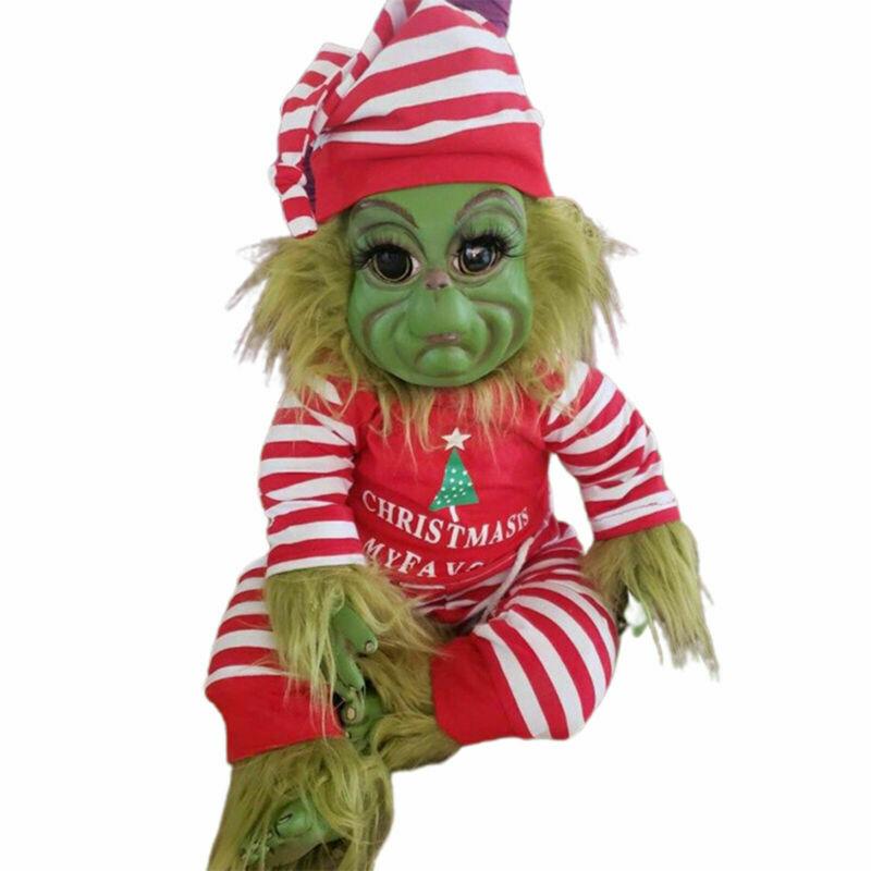 Weihnachts-Grinch-Baby-Grinch-Puppe, gefüllte Plüschtiere, Weihnachtsgeschenke für Kinder, Heimdekoration von Joom DACH
