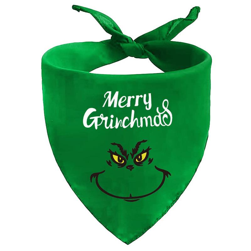 Weihnachts-Haustier-Hunde-Bandana-Lätzchen für große Hunde, Teddy, Golden Retriever one-size grün von Joom DACH