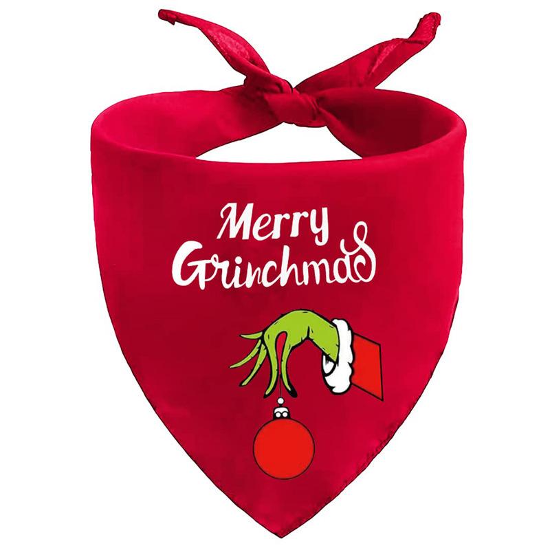 Weihnachts-Haustier-Hunde-Bandana-Lätzchen für große Hunde, Teddy, Golden Retriever one-size rot von Joom DACH