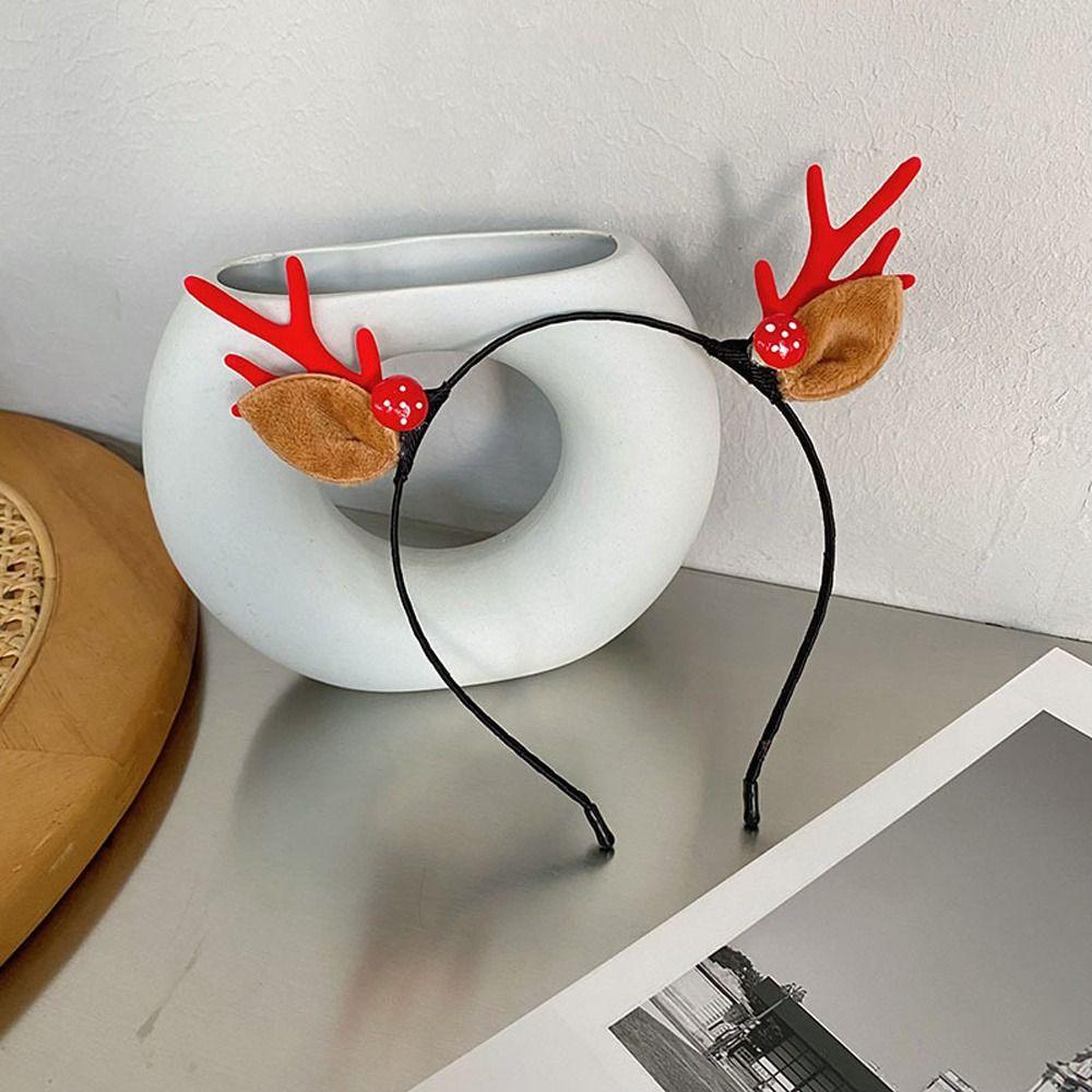 Weihnachts Kopfschmuck Kinder Frohe Weihnachten Deko Geweih Stirnband Haaraccessoires Weihnachten Haarreif B2 von Joom DACH