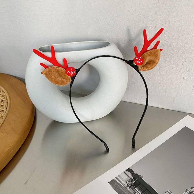 Weihnachts Kopfschmuck Kinder Frohe Weihnachten Deko Geweih Stirnband Haaraccessoires Weihnachten Haarreif B2 von Joom DACH