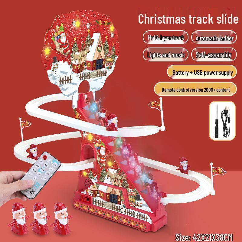 Weihnachts-Schiebebahnspielzeug zur Früherziehung - Elektrisches Lernspielzeug für Kinder Standard von Joom DACH