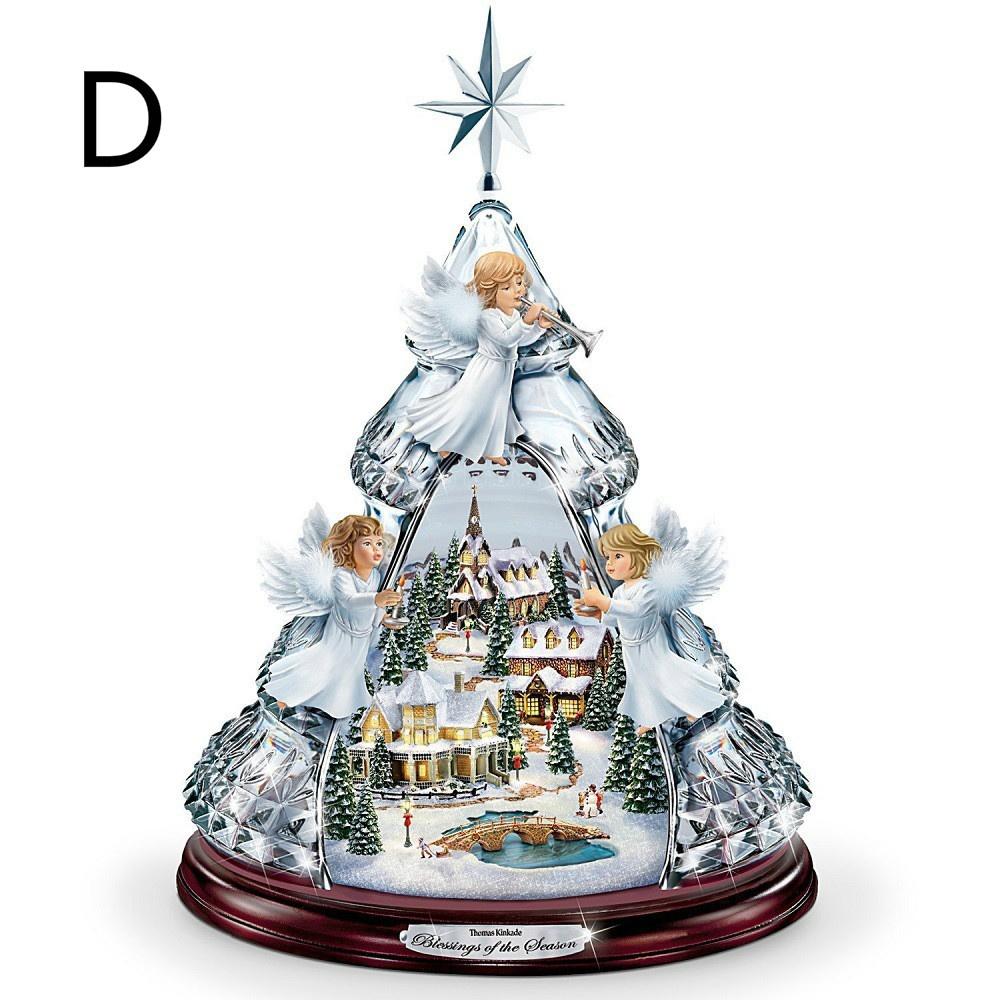 Weihnachts-Schneemann und Baum Spieluhr mit wasserdichtem PVC-Design as the picture von Joom DACH