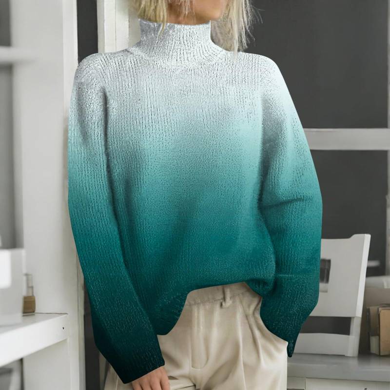 Weihnachts-Sweatshirts für Damen, Strickpullover, süßes Hemd, Herbst, Rollkragenpullover, Tops XXL grün von Joom DACH