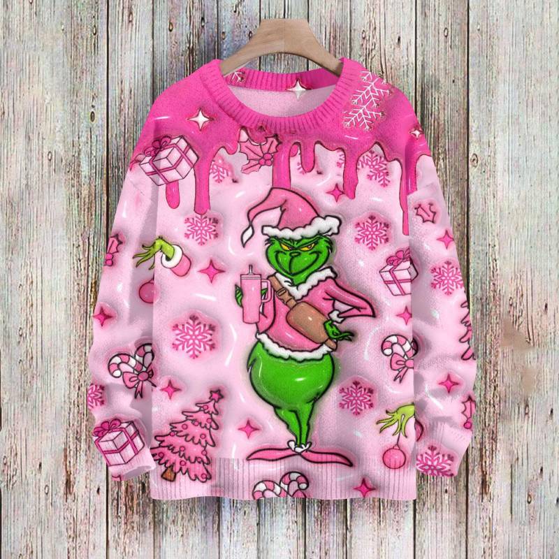 Weihnachts-Sweatshirts für Damen, Strickpullover, süßes Hemd, Herbst, Rundhalsausschnitt, Pullover, Tops S von Joom DACH