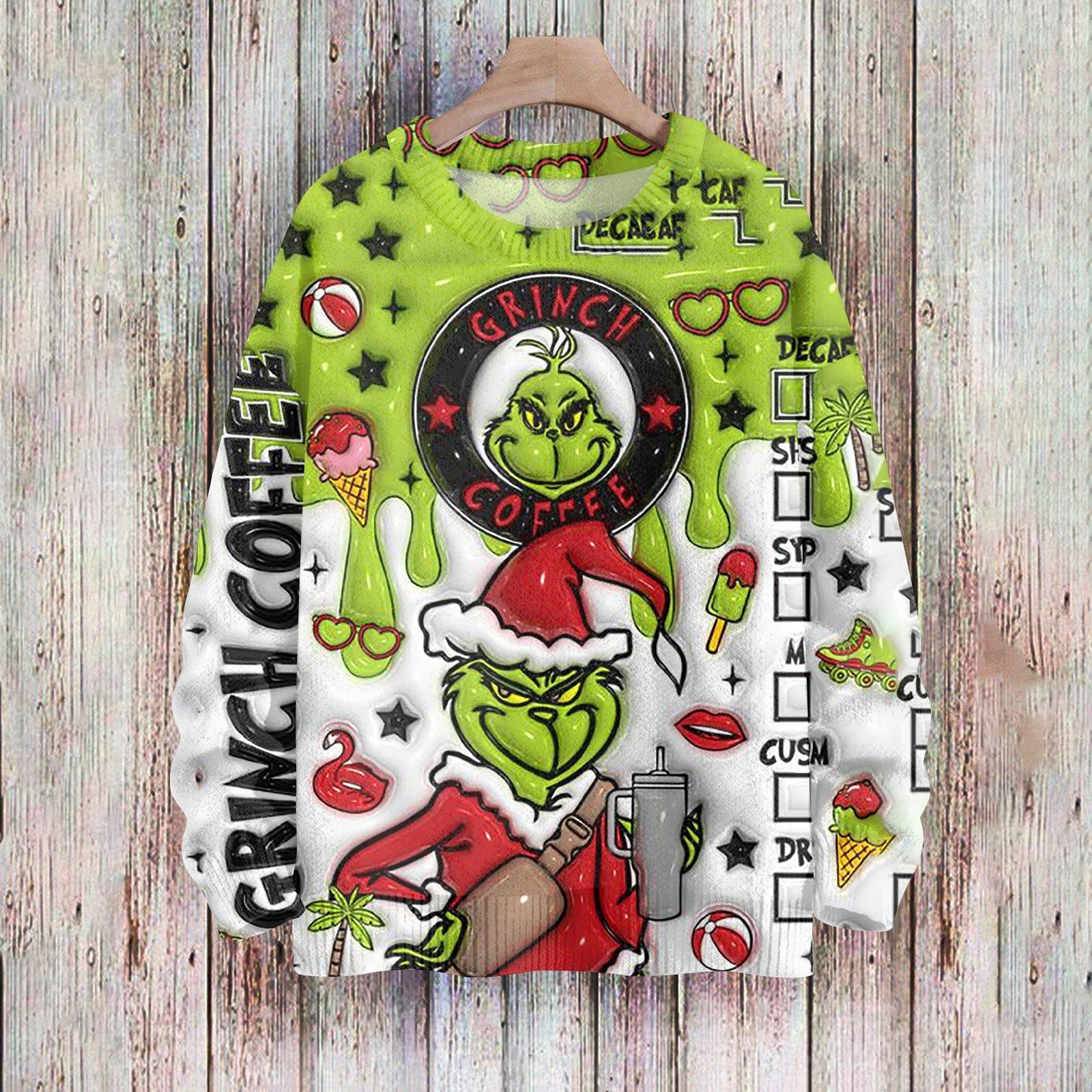 Weihnachts-Sweatshirts für Damen, Strickpullover, süßes Hemd, Herbst, Rundhalsausschnitt, Pullover, Tops XXL von Joom DACH