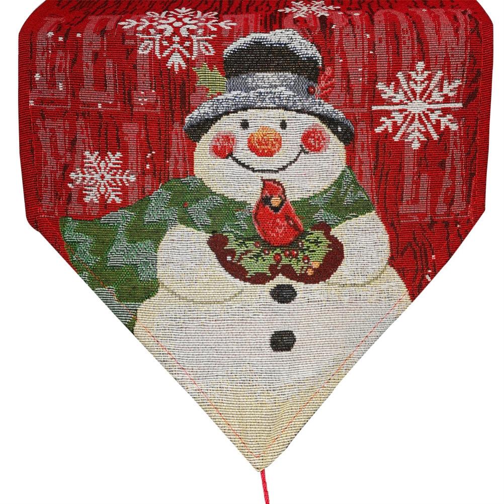 Weihnachts-Tischläufer Schneemann Schneeflocke Tischläufer für Weihnachtsfeier Küche Essen von Joom DACH
