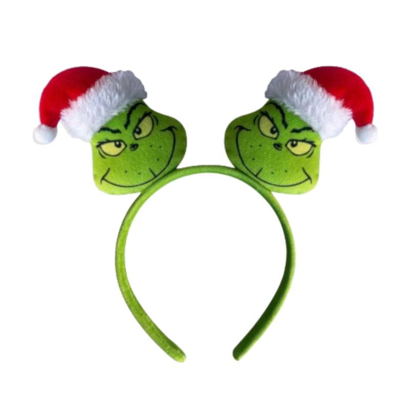 Weihnachts-Verkleidungsparty Stirnband Weihnachtsfeier Feiertag Kinder Stirnband Verkleidung Ohr Stirnband One Size grün von Joom DACH